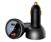 Baseus Ładowarka Samochodowa 140W (USB-C. USB-A) - 1281353 - zdjęcie 3